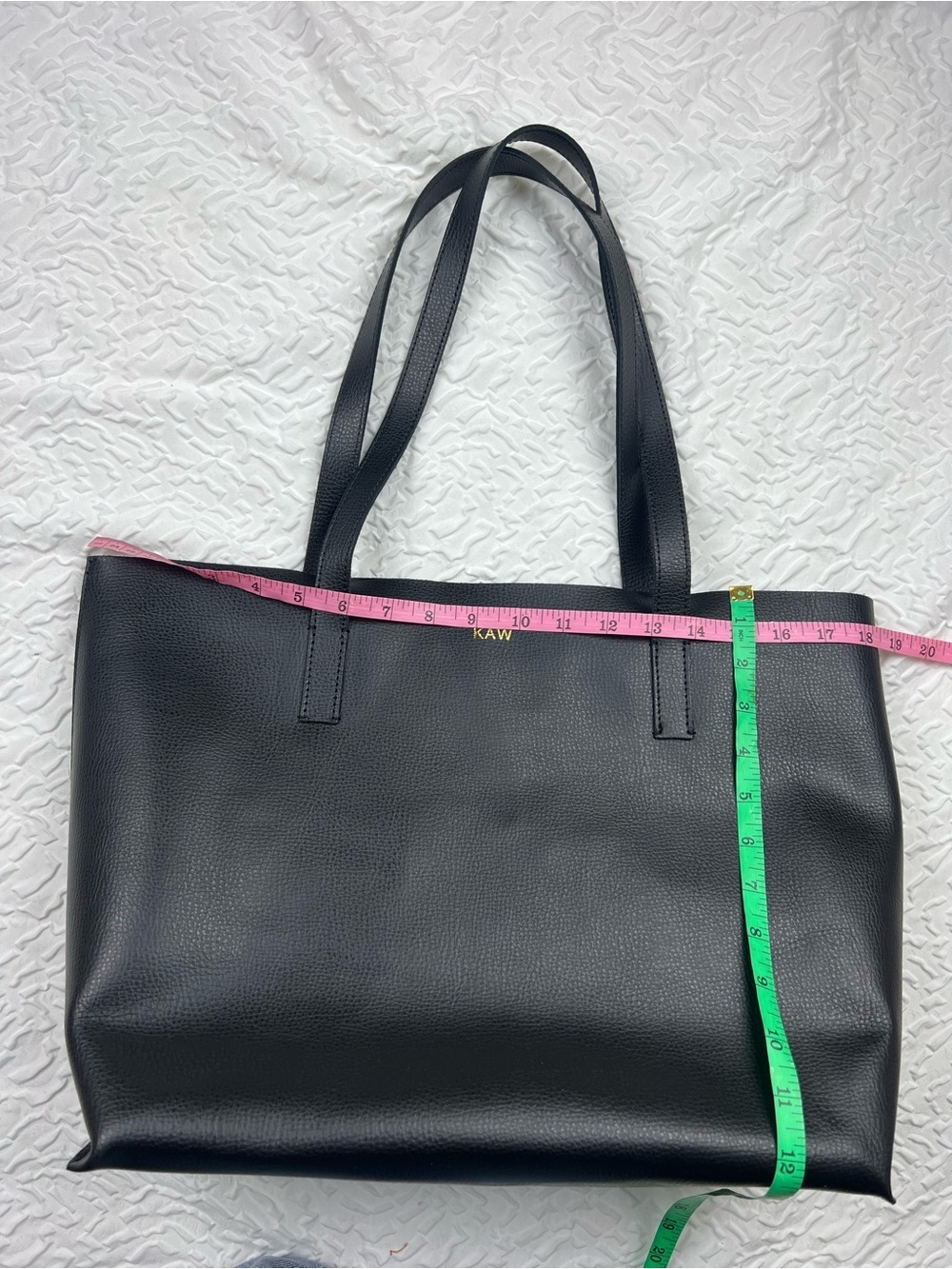Mark&Graham Black EVERYDAY ITALIAN LEATHER TOTE - Picture 7 of 9